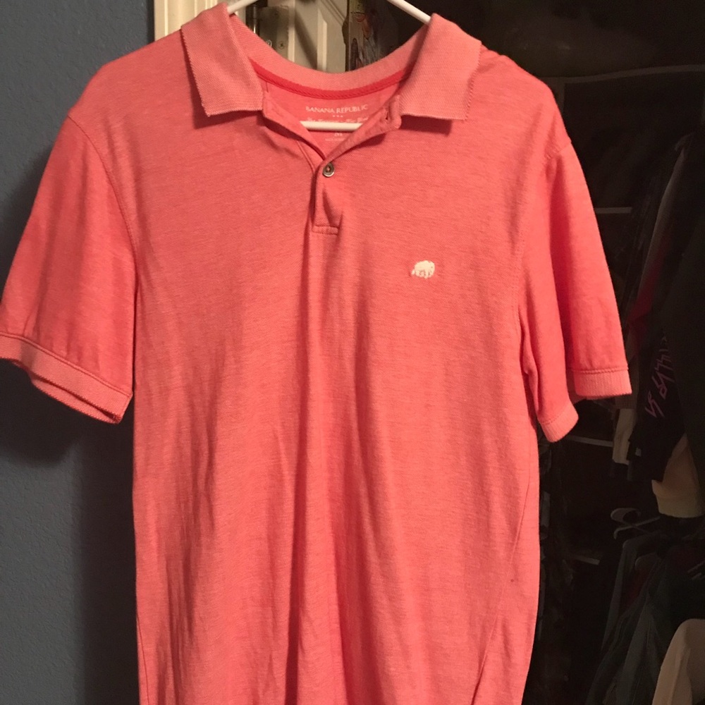 Banana Republic Coral Polo Shirt
